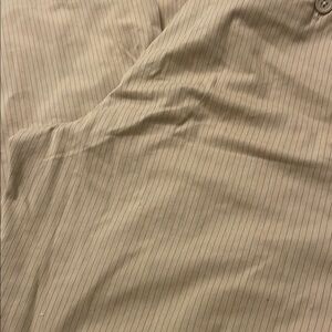 Womens Tan Striped Pants